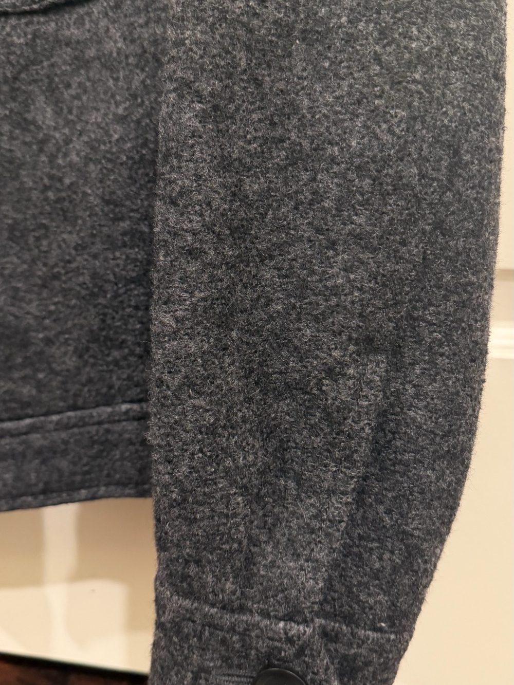 Theory Men's Gray Wool Blend Button-Front Jacket - Picture 5 of 5